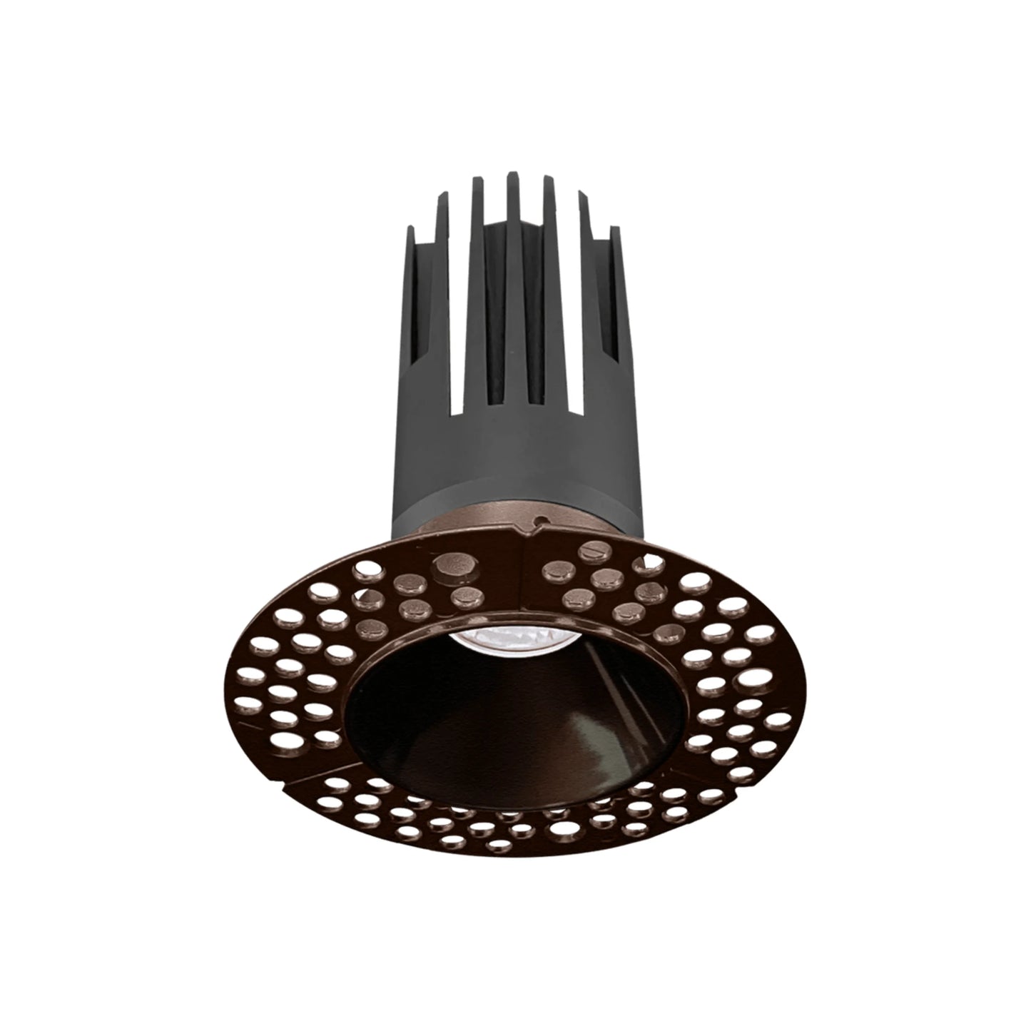 P-6353 2 Inch Trimless Round Bronze 14W-8W 1200-750 Lumens 5CCT Recessed Light