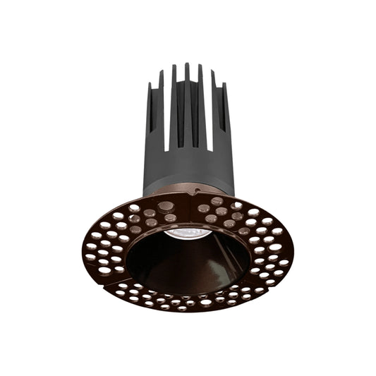 P-6353 2 Inch Trimless Round Bronze 14W-8W 1200-750 Lumens 5CCT Recessed Light