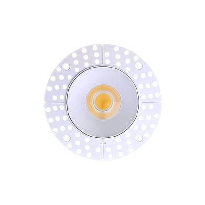 P-6355 3 Inch Trimless Round White 9W 850 Lumens 5CCT Recessed Light