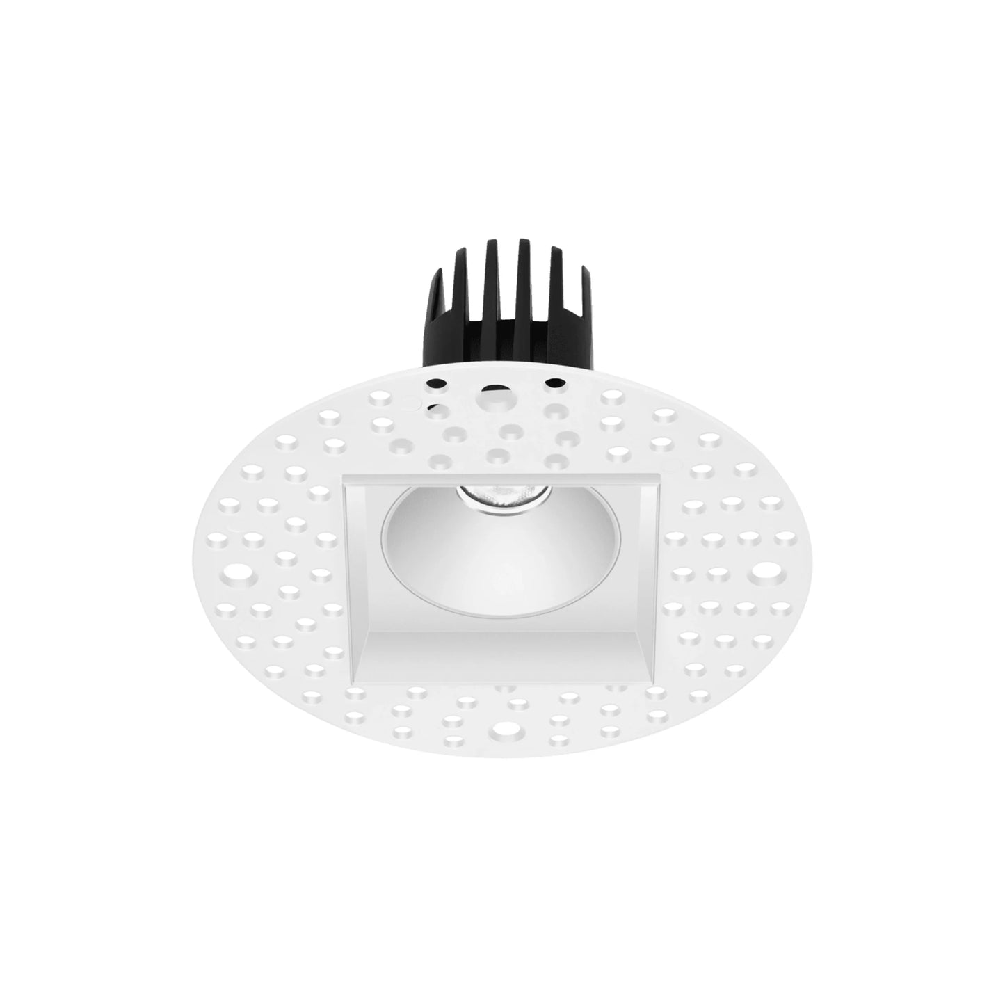 P-6361 1.5 Inch Trimless Square White 7W 600 Lumens 5CCT Recessed Light