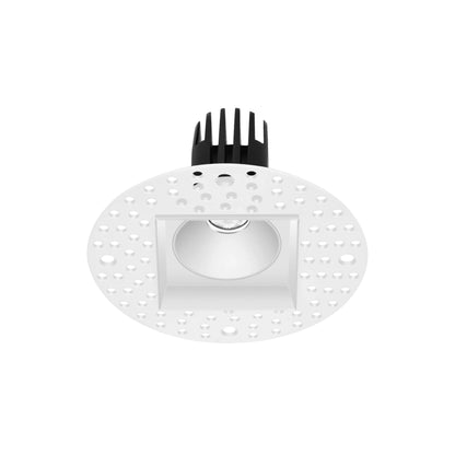 P-6361 1.5 Inch Trimless Square White 7W 600 Lumens 5CCT Recessed Light