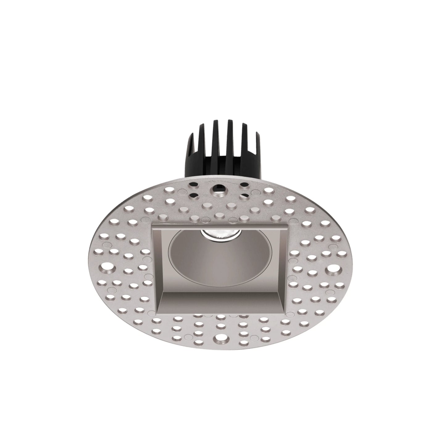 P-6362 1.5 Inch Trimless Square Nickel 7W 600 Lumens 5CCT Recessed Light