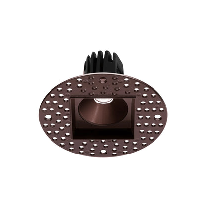 P-6363 1.5 Inch Trimless Square Bronze 7W 600 Lumens 5CCT Recessed Light