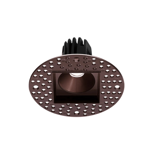 P-6363 1.5 Inch Trimless Square Bronze 7W 600 Lumens 5CCT Recessed Light