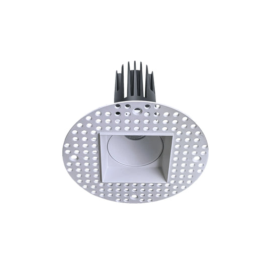 P-6366 2 Inch Trimless Square White 14/20W, 1200/1700 Lumens 5CCT Recessed Light