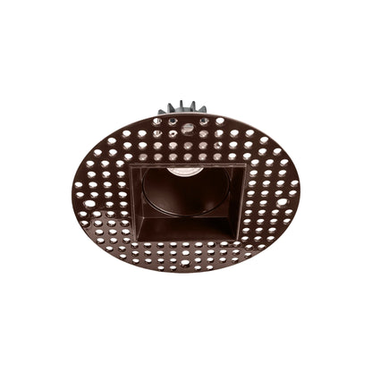 P-6367 2 Inch Trimless Square Bronze 8W 700 Lumens 5CCT Recessed Light