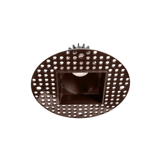 P-6367 2 Inch Trimless Square Bronze 8W 700 Lumens 5CCT Recessed Light