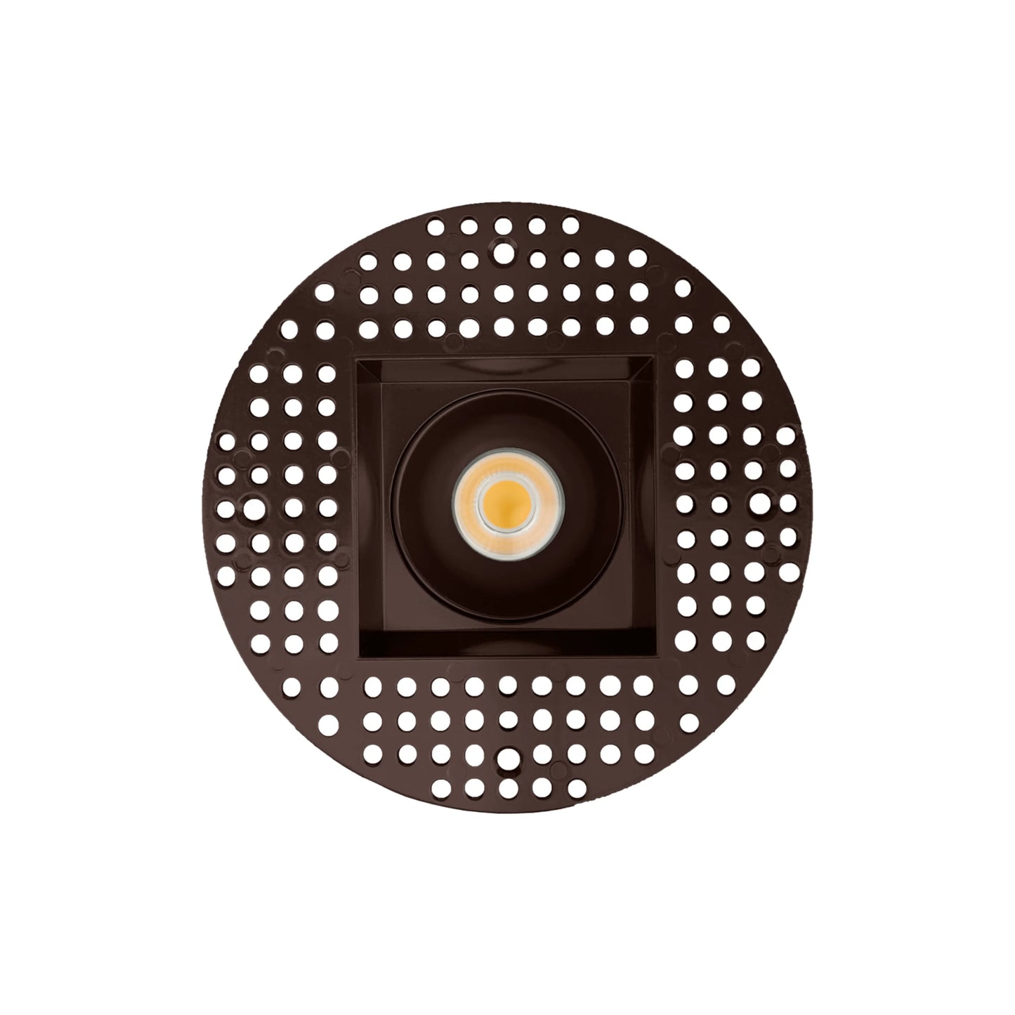 P-6373 3 Inch Trimless Square Bronze 9W 850 Lumens 5CCT Recessed Light