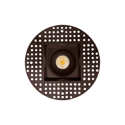 P-6373 3 Inch Trimless Square Bronze 9W 850 Lumens 5CCT Recessed Light