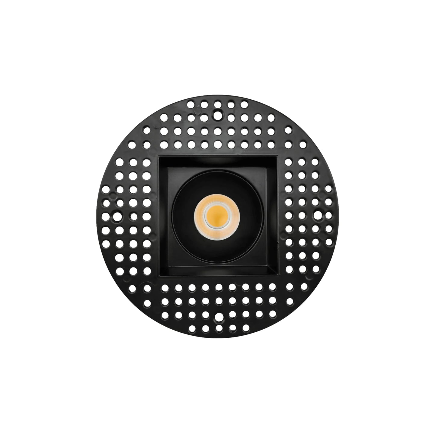 P-6376 3 Inch Trimless Square Black 9W 850 Lumens 5CCT Recessed Light