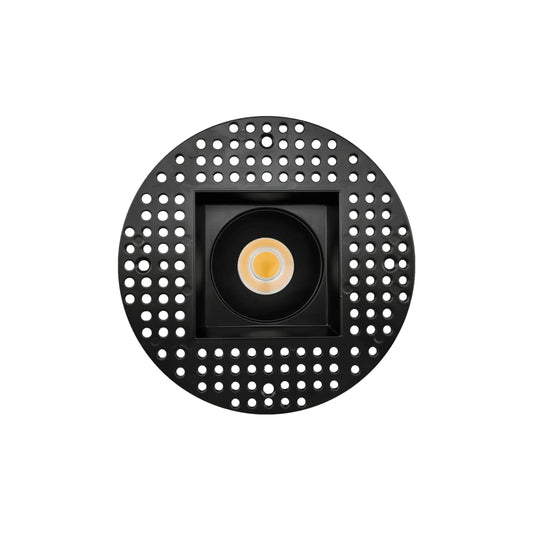 P-6377 3 Inch Trimless Square Black 15W 1400 Lumens 5CCT Recessed Light