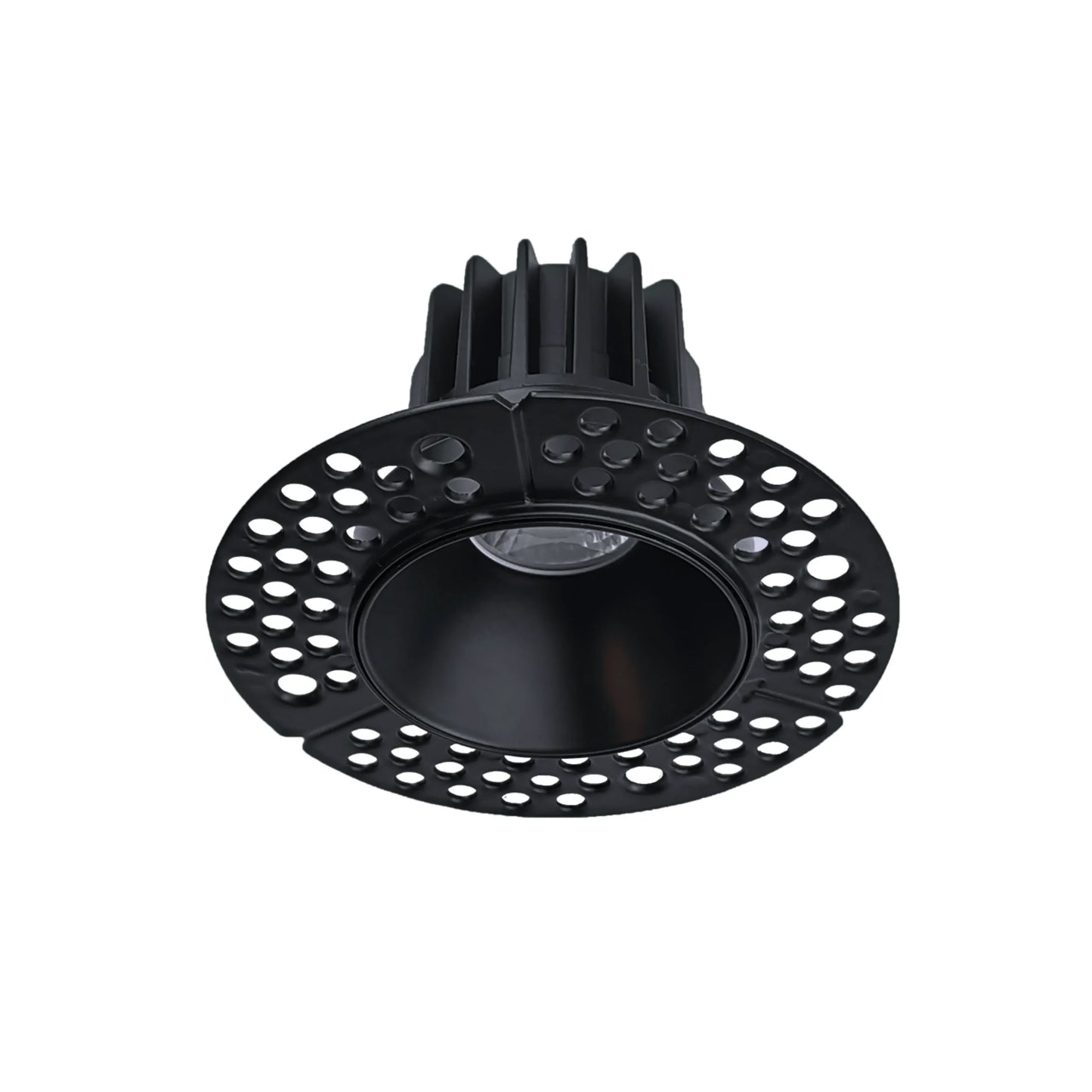 P-6380 2 Inch Trimless Round Black 8W 700 Lumens 5CCT Recessed Light