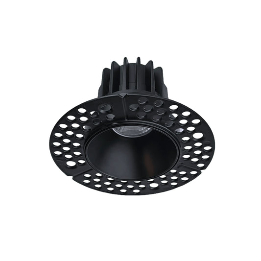 P-6380 2 Inch Trimless Round Black 8W 700 Lumens 5CCT Recessed Light