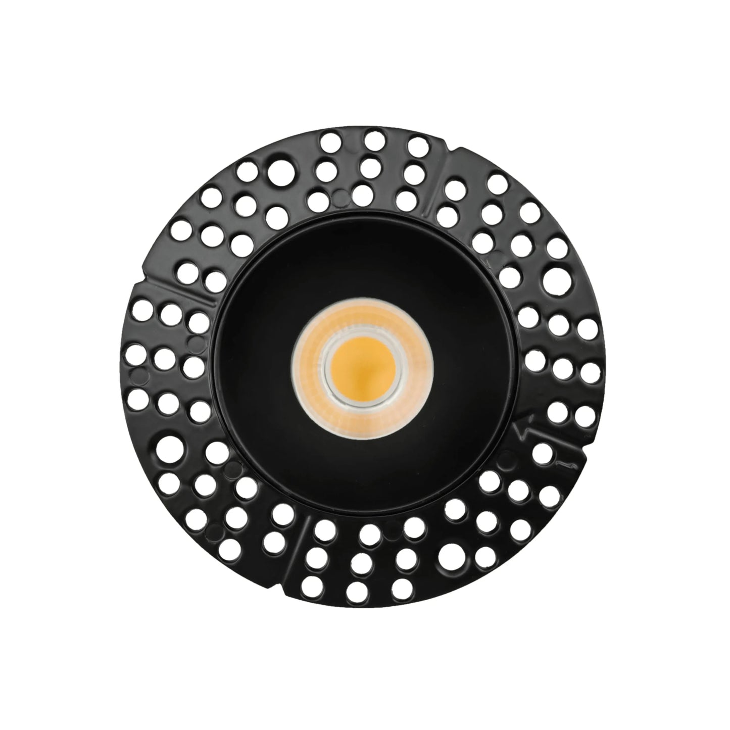 P-6384 3 Inch Trimless Round Black High Output 15W=175W, 1400 Lumens 5CCT Recessed Light