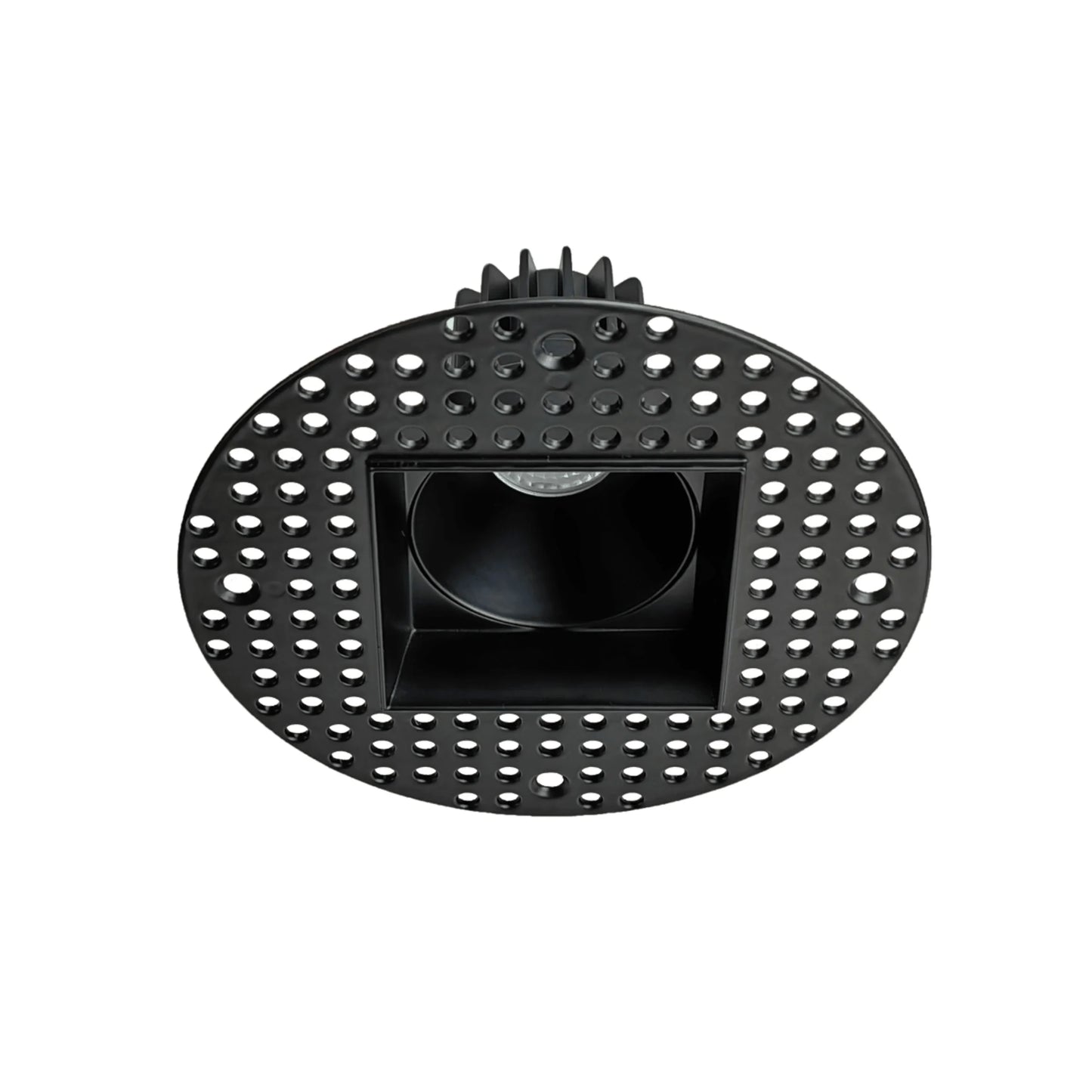 P-6387 2 Inch Trimless Square Black 8W=60W, 700 Lumens 5CCT Recessed Light