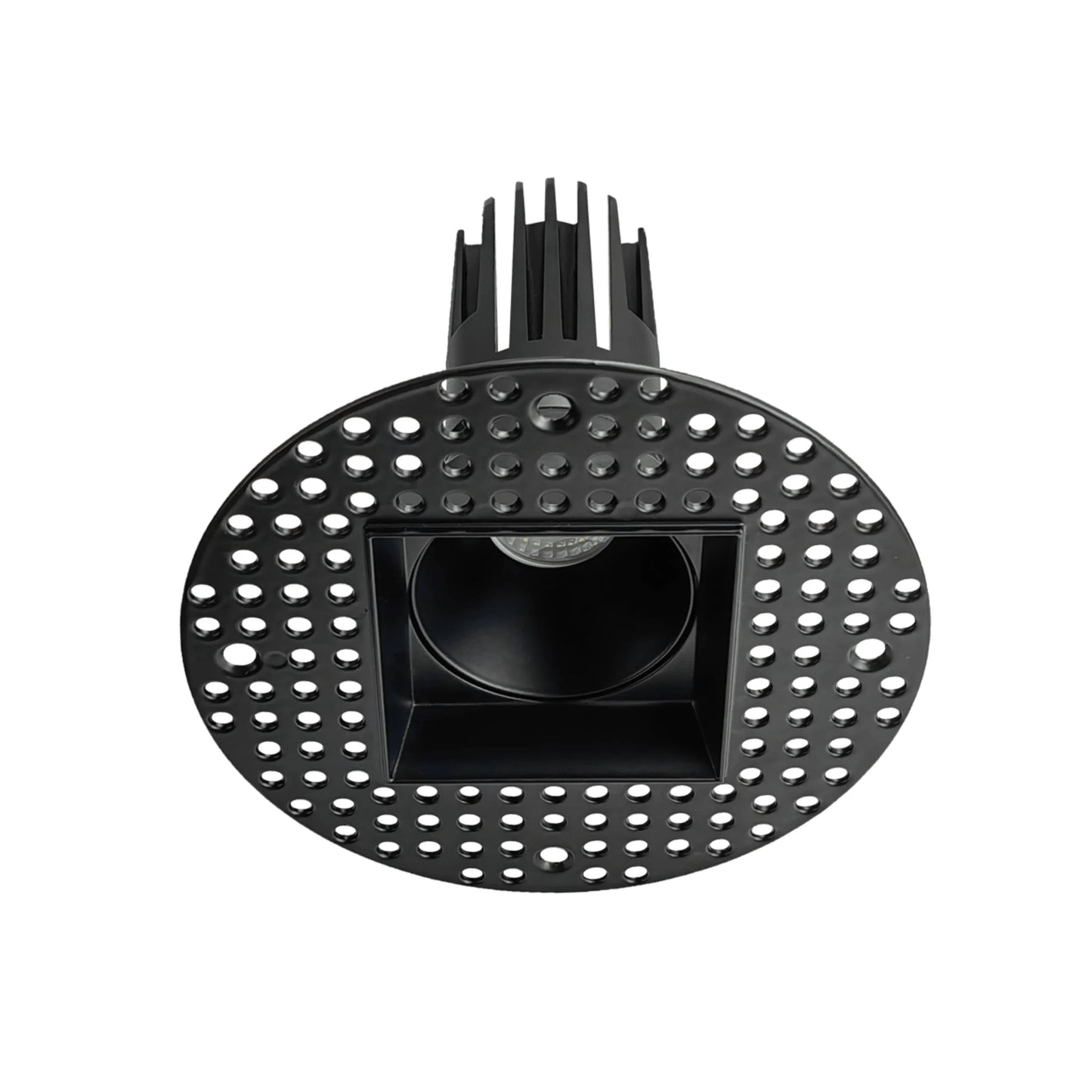 P-6388 2 Inch Trimless Square Black 14W-20W=125W-175W, 1200-1700 Lumens 5CCT Recessed Light