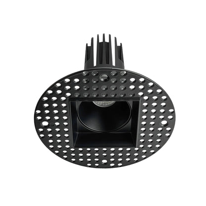 P-6388 2 Inch Trimless Square Black 14W-20W=125W-175W, 1200-1700 Lumens 5CCT Recessed Light