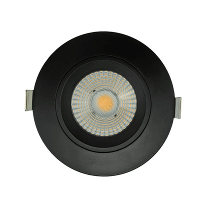 P-6390 5 Inch Round Black High Output 40W-30W-23W=350W, 3500-2600-2000 Lumens 5CCT Recessed Light