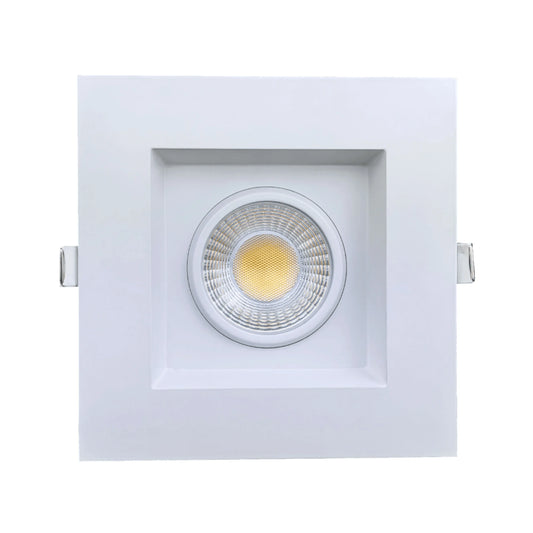 P-6394 3.5 Inch Regress Gimbal Square White 14W=125W, 1400 Lumens 5CCT Recessed Light