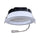 P-6404 6 Inch Slim Round White Finish 48W-28W=500W-325W, 5000-2700 Lumens 5CCT Recessed Light