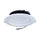 P-6405 8 Inch Slim Round White Finish 80-50W=800-500W, 8000-5000 Lumens 5CCT Recessed Light