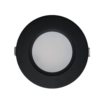 P-6406 4 Inch Slim Round Black Finish 20W-15W=200W-125W, 2000-1400 Lumens 5CCT Recessed Light