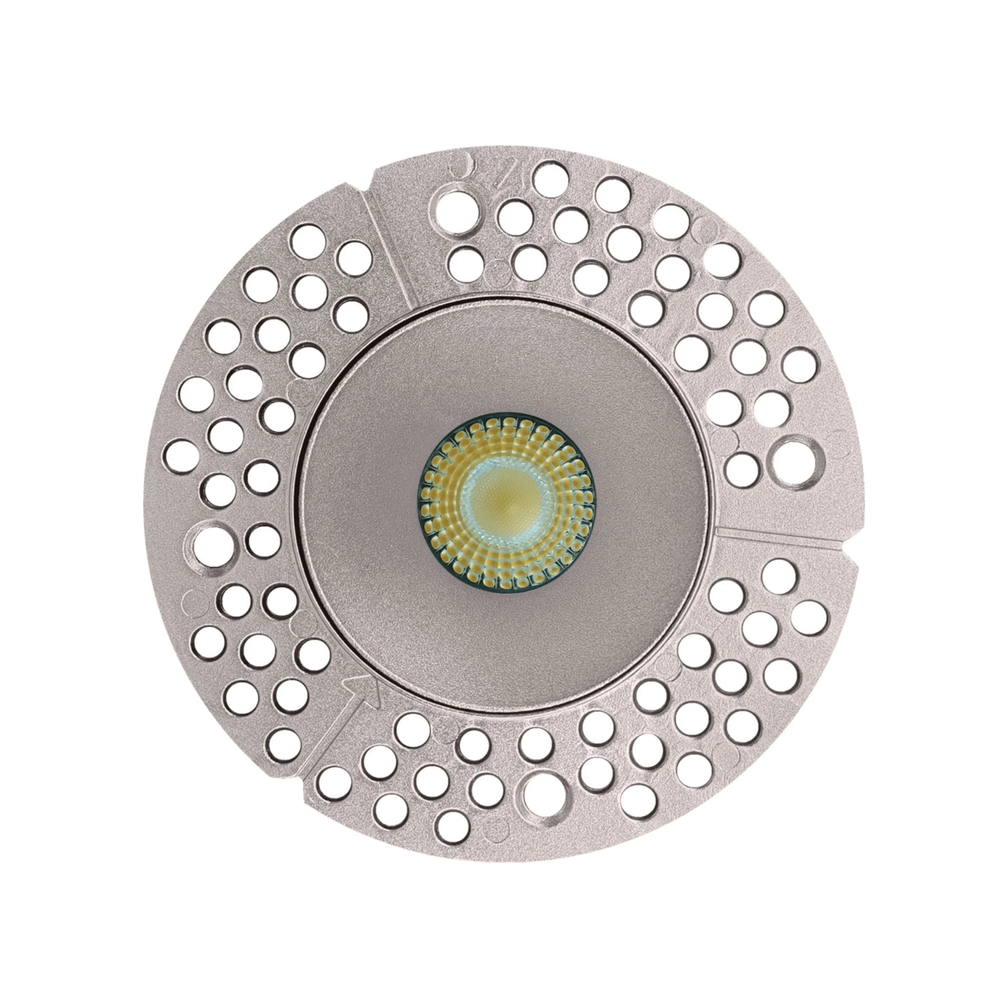 P-6410 2 Inch Trimless Round, Nickel Finish 8 Watts, 700 Lumens 5CCT Recessed Light