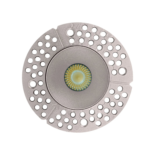P-6410 2 Inch Trimless Round, Nickel Finish 8 Watts, 700 Lumens 5CCT Recessed Light