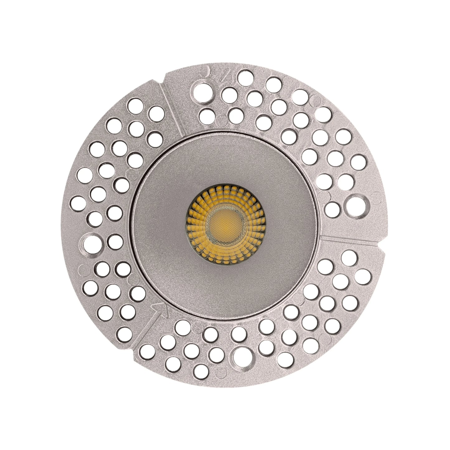 P-6411 2 Inch Trimless Round, Nickel Finish 14 Watts, 1200 Lumens 5CCT Recessed Light