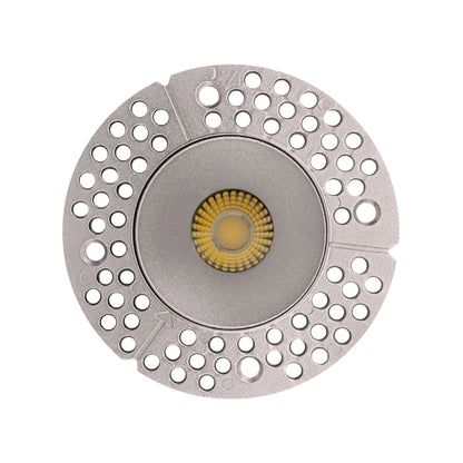 P-6411 2 Inch Trimless Round, Nickel Finish 14 Watts, 1200 Lumens 5CCT Recessed Light
