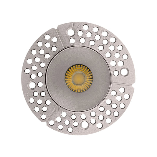P-6411 2 Inch Trimless Round, Nickel Finish 14 Watts, 1200 Lumens 5CCT Recessed Light
