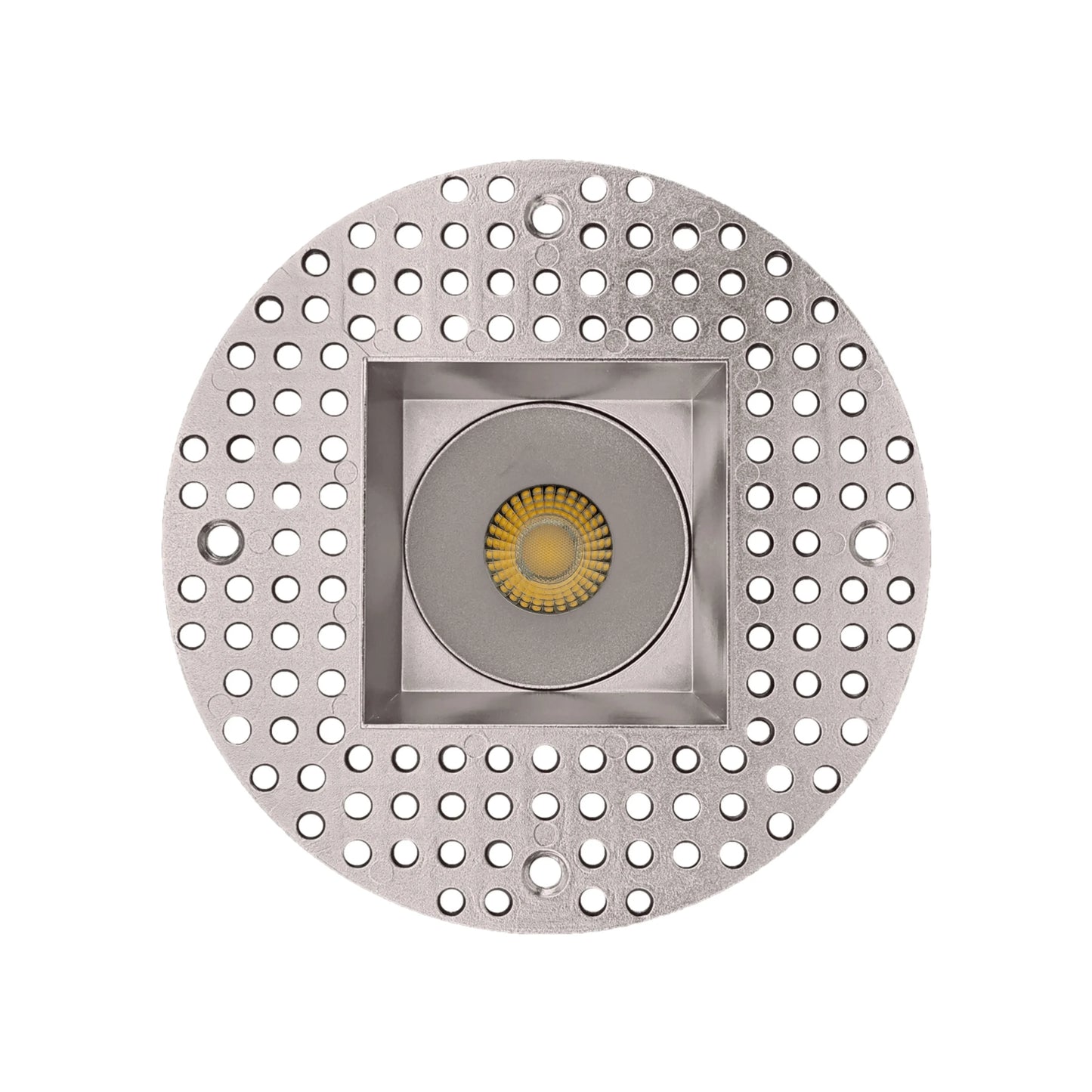 P-6418 2 Inch Trimless Square, Nickel Finish 14/20W, 1200/1700 Lumens 5CCT Recessed Light