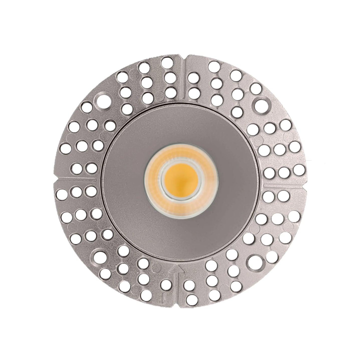 P-6422 3 Inch Trimless Round, Nickel Finish 9 Watts, 850 Lumens 5CCT Recessed Light