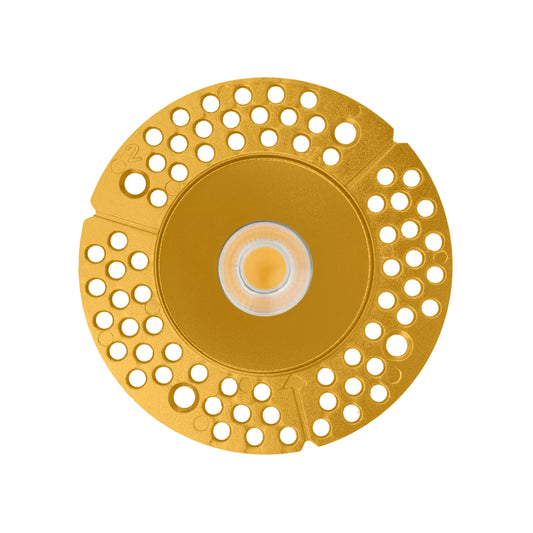 P-6425 3 Inch Trimless Round, Brass Finish 9 Watts, 850 Lumens 5CCT Recessed Light