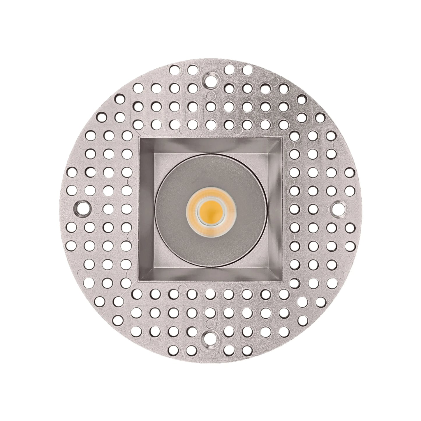 P-6430 3 Inch Trimless Square, Nickel Finish 24 Watts, 1800 Lumens 5CCT Recessed Light