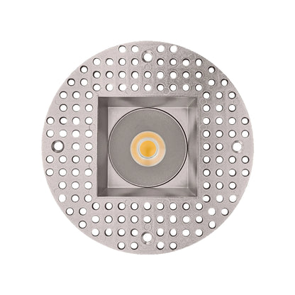 P-6430 3 Inch Trimless Square, Nickel Finish 24 Watts, 1800 Lumens 5CCT Recessed Light