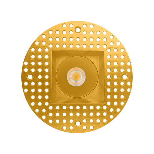 P-6433 3 Inch Trimless Square, Brass Finish 24 Watts, 1800 Lumens 5CCT Recessed Light