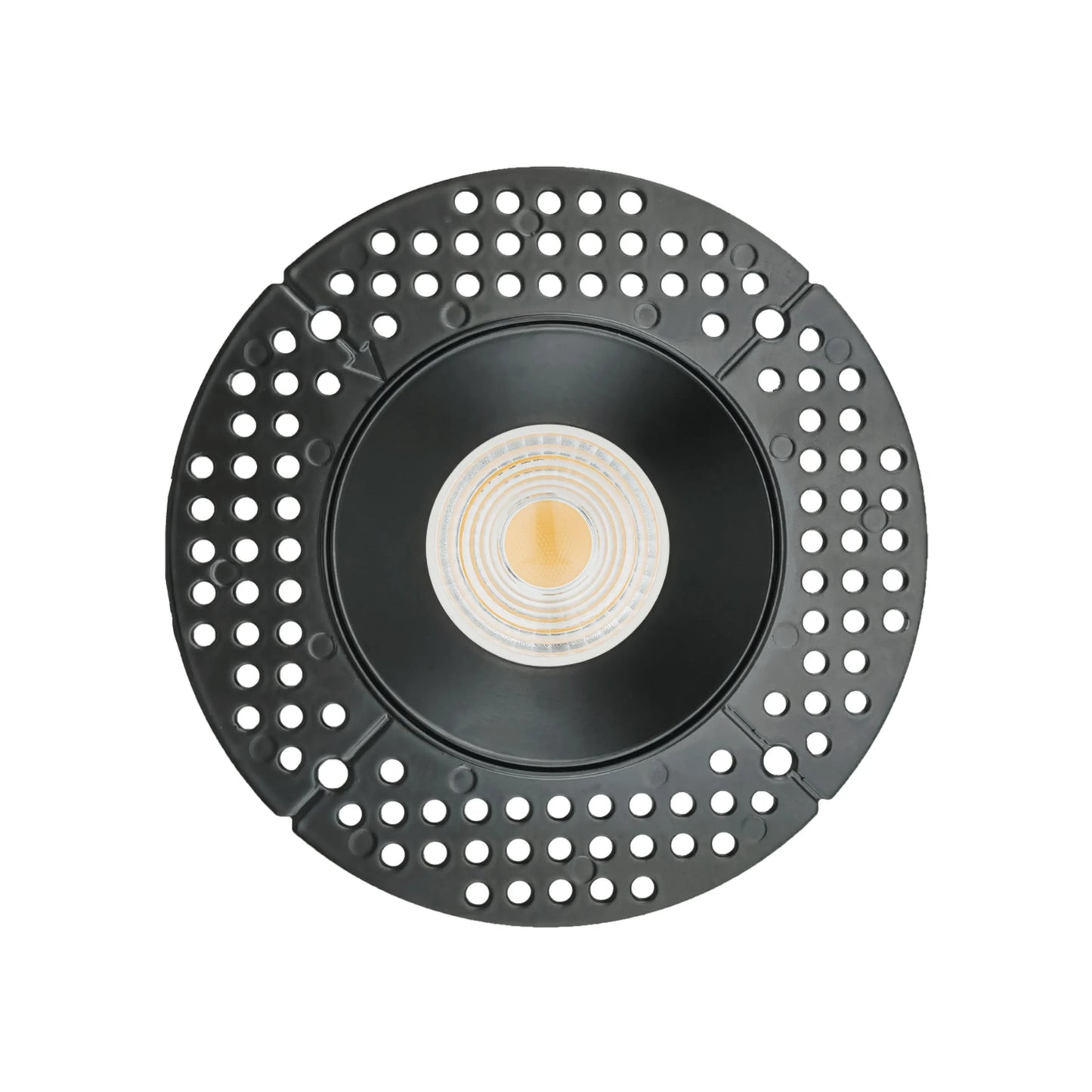 P-6436 4 Inch Trimless Round, Black Finish 15/22W,1600/2400 Lumens 5CCT Recessed Light