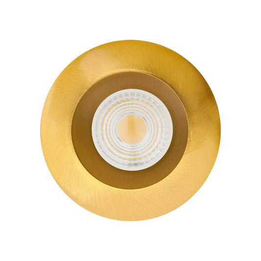 P-6450 4 Inch Round, Brushed Brass Finish 15 Watts, 1550 Lumens 5CCT Recessed Light