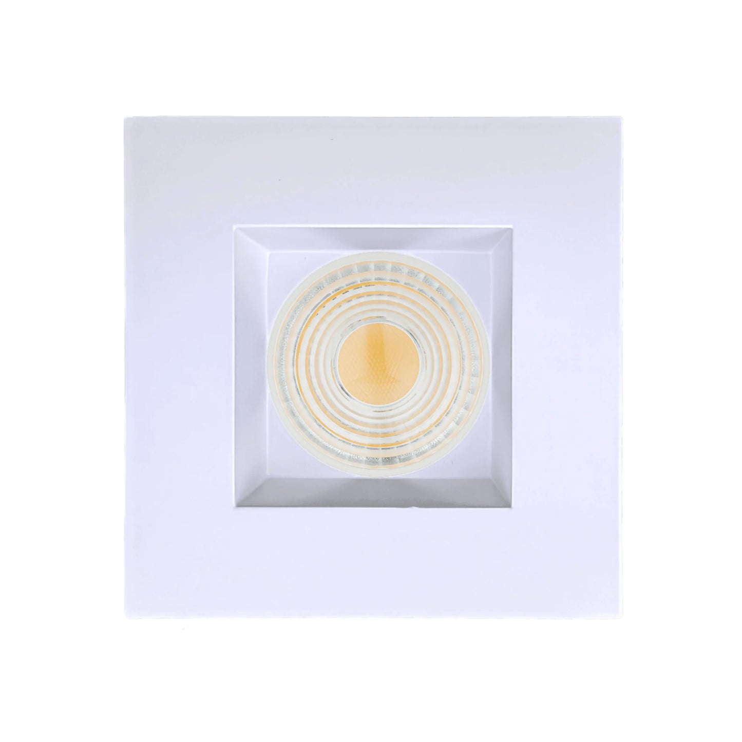 P-6453 4 Inch Square, White Finish 15 Watts, 1550 Lumens 5CCT Recessed Light