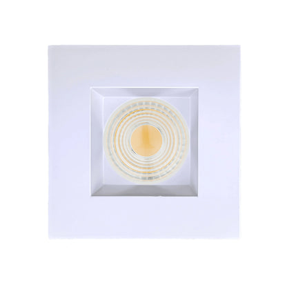 P-6453 4 Inch Square, White Finish 15 Watts, 1550 Lumens 5CCT Recessed Light