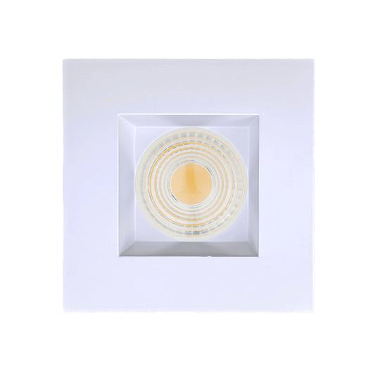 P-6453 4 Inch Square, White Finish 15 Watts, 1550 Lumens 5CCT Recessed Light