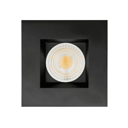 P-6454 4 Inch Square, Black Finish 15 Watts, 1550 Lumens 5CCT Recessed Light
