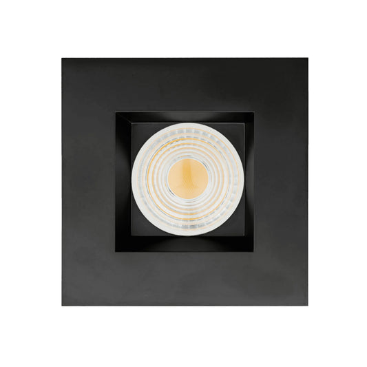 P-6454 4 Inch Square, Black Finish 15 Watts, 1550 Lumens 5CCT Recessed Light