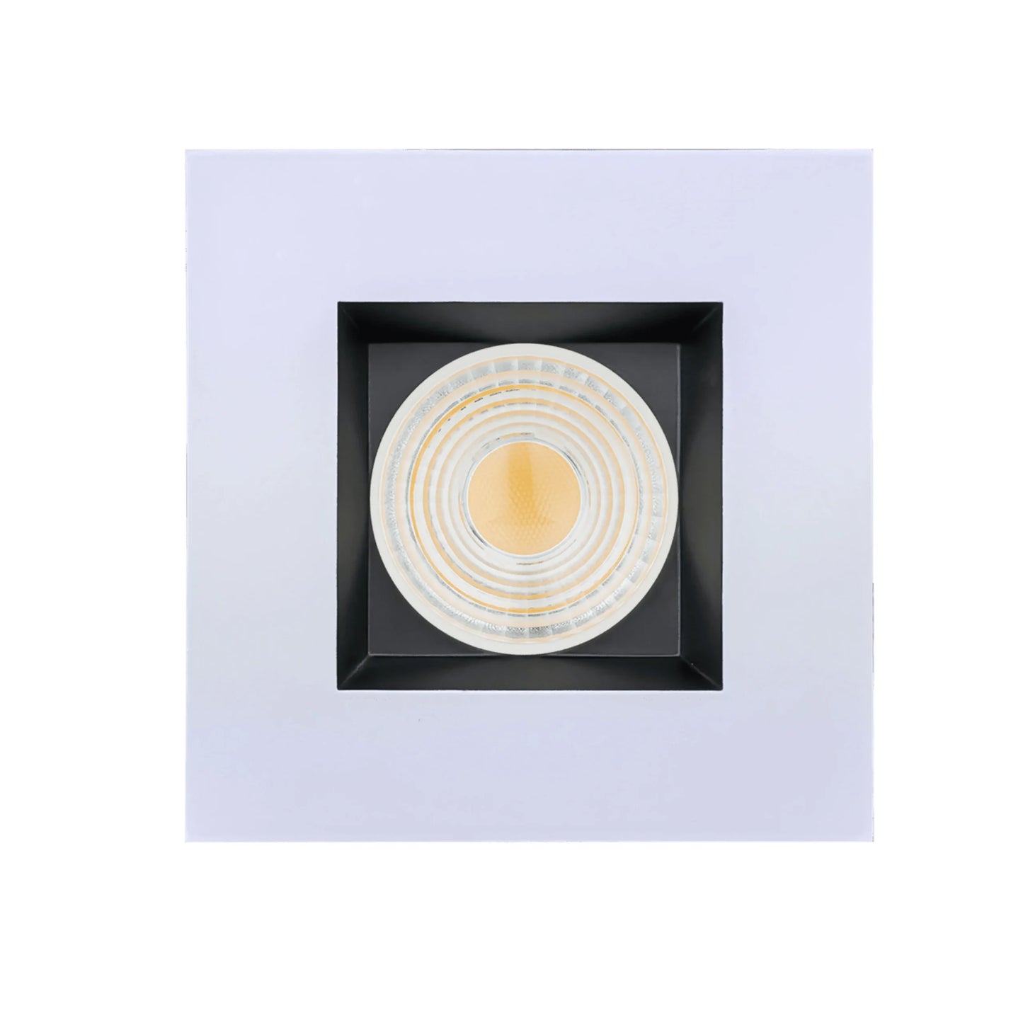 P-6455 4 Inch Square Two-Tone, 15 Watts, 1550 Lumens 5CCT Recessed Light