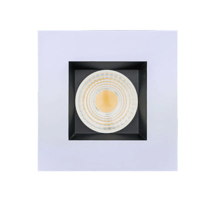P-6455 4 Inch Square Two-Tone, 15 Watts, 1550 Lumens 5CCT Recessed Light