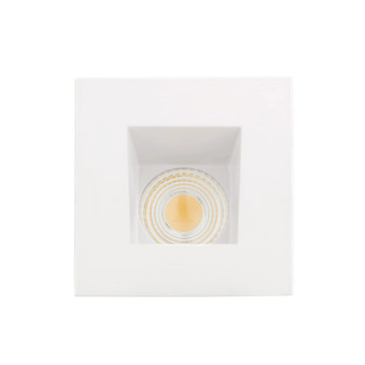 P-6459 4 Inch Square Wall Wash, White Finish 15 Watts, 1550 Lumens 5CCT Recessed Light