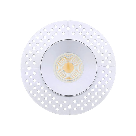P-6462 4 Inch Trimless Round, White Finish 32 Watts, 3000 Lumens 5CCT Recessed Light