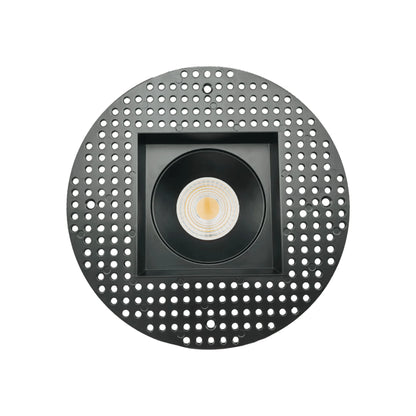 P-6468 4 Inch Trimless Square, Black Finish 32 Watts, 3000 Lumens 5CCT Recessed Light