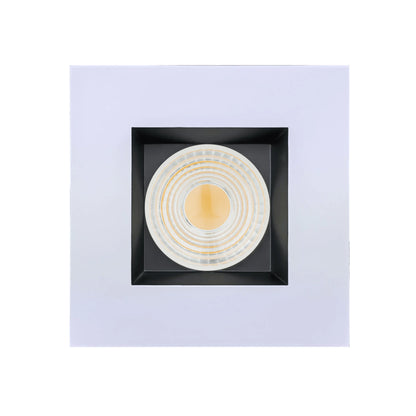 P-6482 4 Inch Square Two-Tone, 32 Watts, 3000 Lumens 5CCT Recessed Light